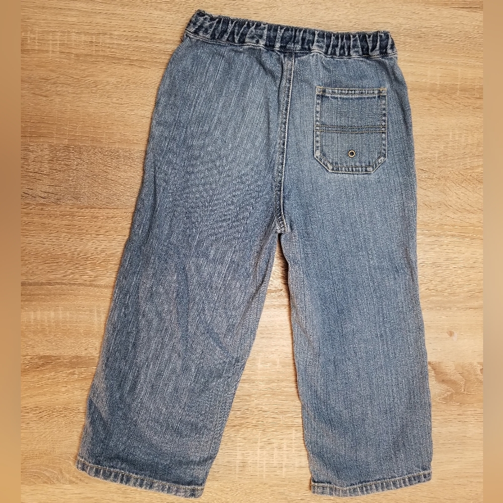 2009 vguc Hanna Andersson jeans size 100 4t gender neutral boy girl - Picture 3 of 11